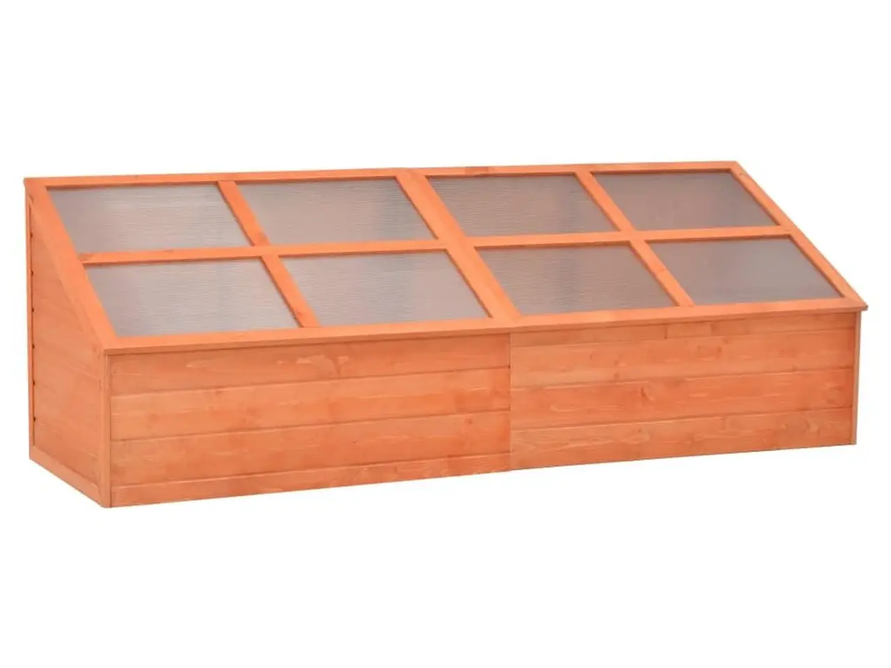 Billede 1 - Minidrivhus i træ med PC-plader - 180 × 57 × 62 cm