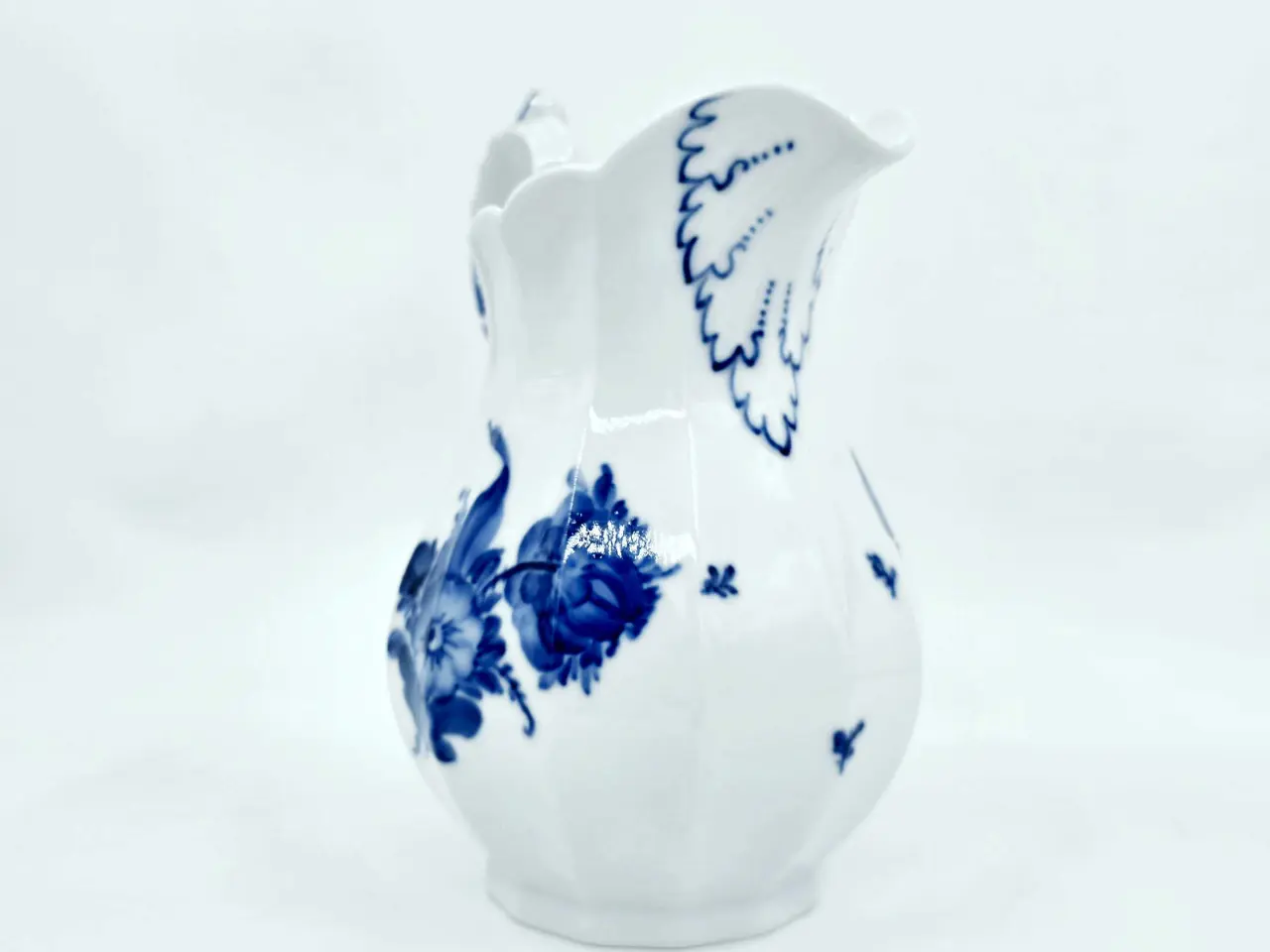 Billede 9 - Blå Blomst Kantet Stor kande Porcelæn