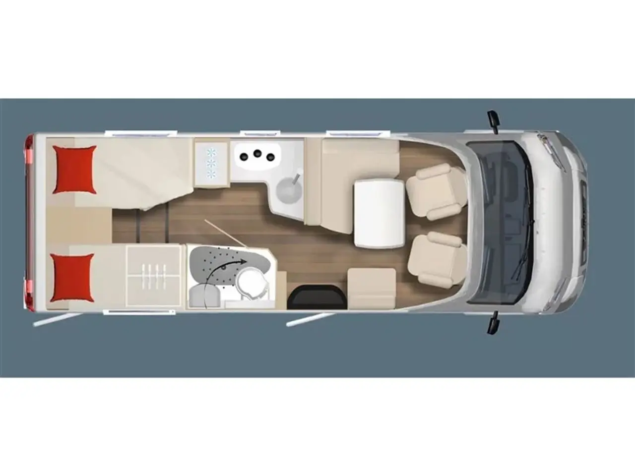 Billede 4 - 2026 - Bürstner B66 TD 690   NYHED! Bürstner B66 TD 690 2026 kampagnemodel - Kan ses nu hos Camping-Specialisten.dk