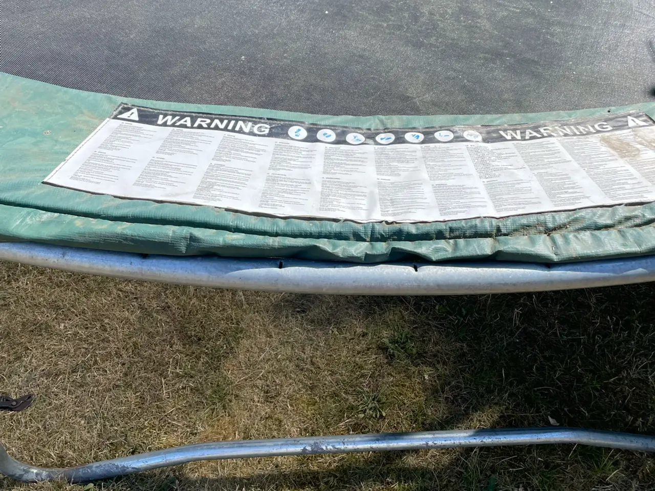 Billede 4 - Trampolin stor rund med netside og stige