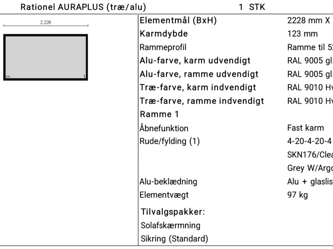 Billede 6 - Rationel auraplus træ/alu