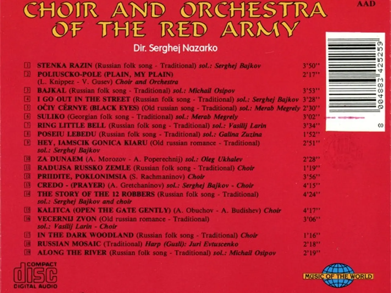 Billede 2 - Choir And Orchestra Of… – Russian Folk… – CD