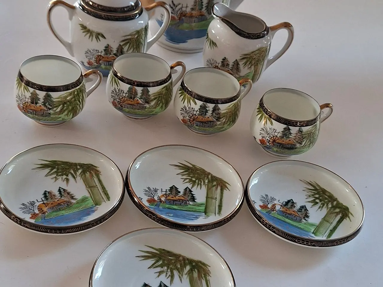 Billede 1 - Smukt vintage japansk kaffestel / testel – Hayashi
