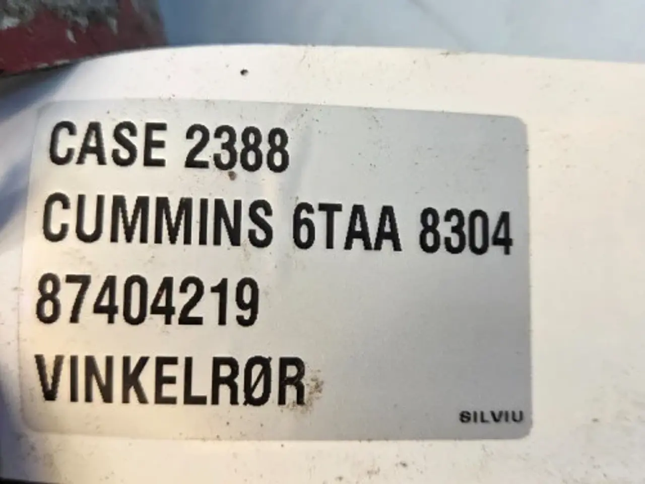 Billede 17 - Cummins 6TAA-8304 Vinkelrør 87404219