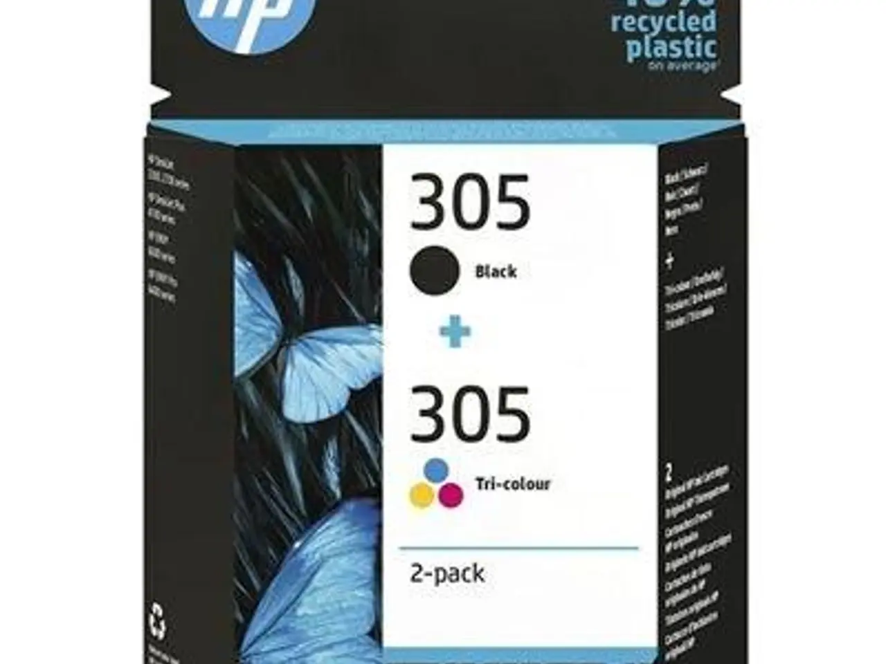 Billede 1 - Blækpatroner HP 305 sort + tri-colour, 2-pak (original)
