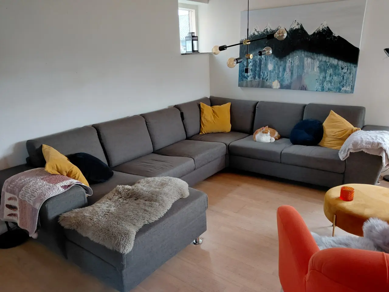 Billede 1 - Grå stof sofa