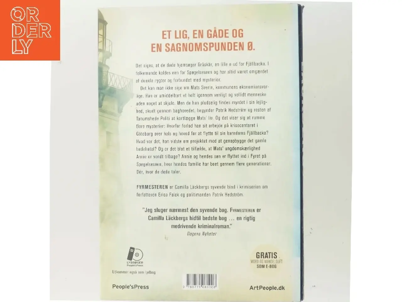 Billede 3 - Fyrmesteren : kriminalroman (Klassesæt) af Camilla Läckberg (Bog)