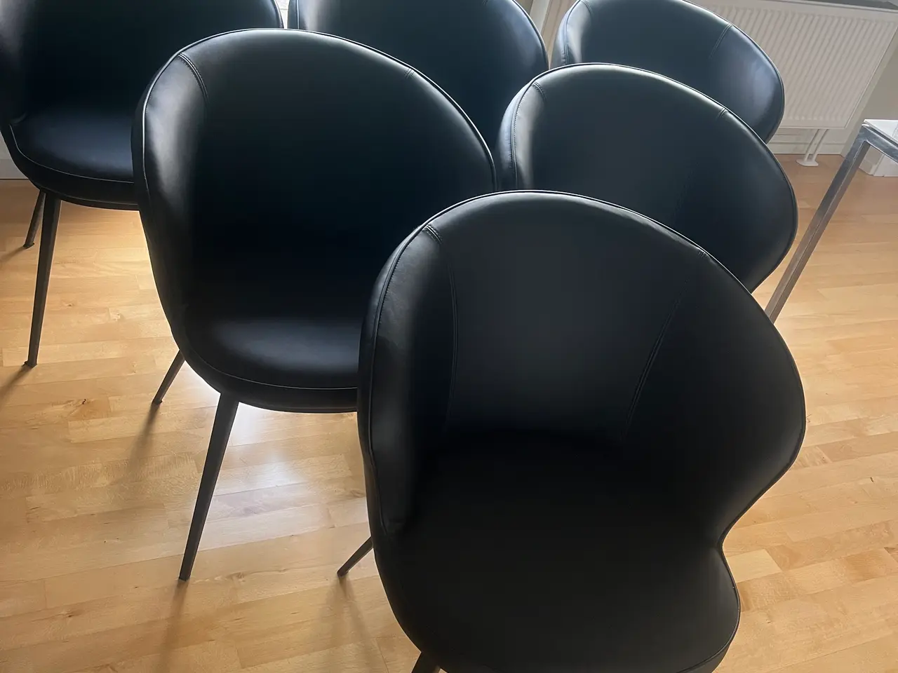 Billede 1 - 6stk læder Spisebordstole