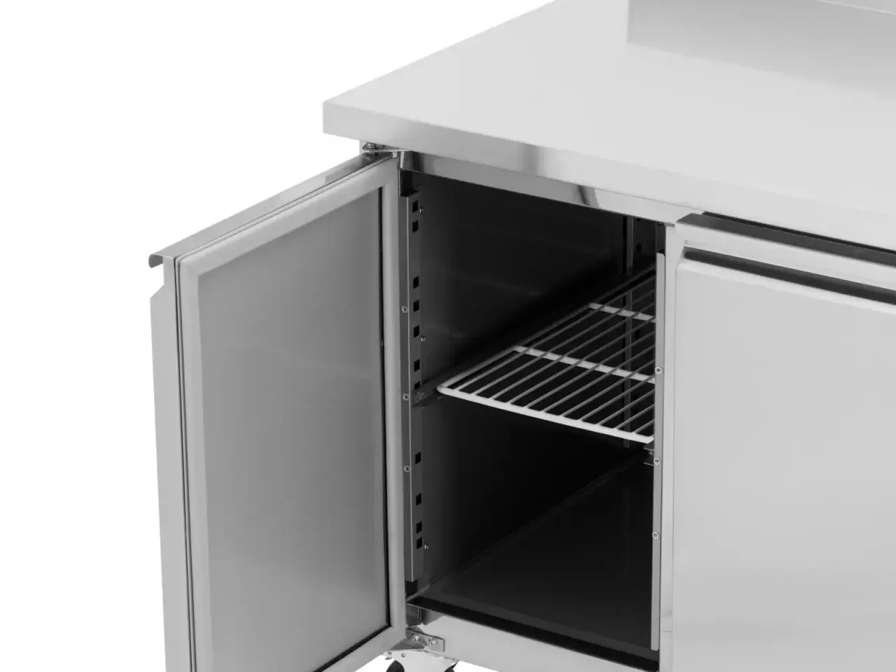 Billede 3 - Kølebord med hjul – 260 l – 2 køleskabe
