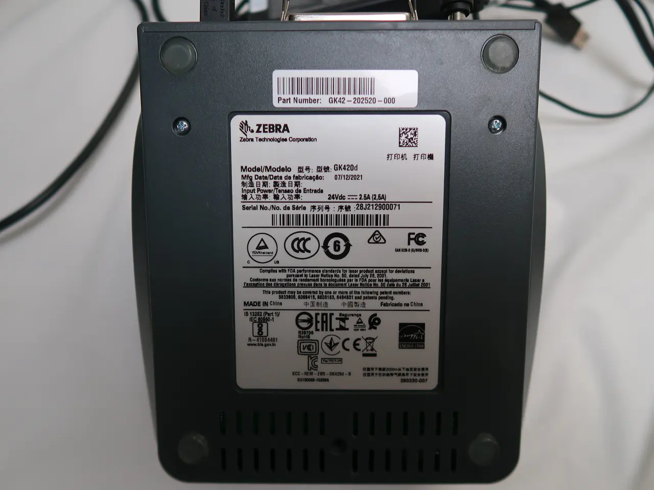 Billede 3 - Labelprinter, Zebra GK420d
