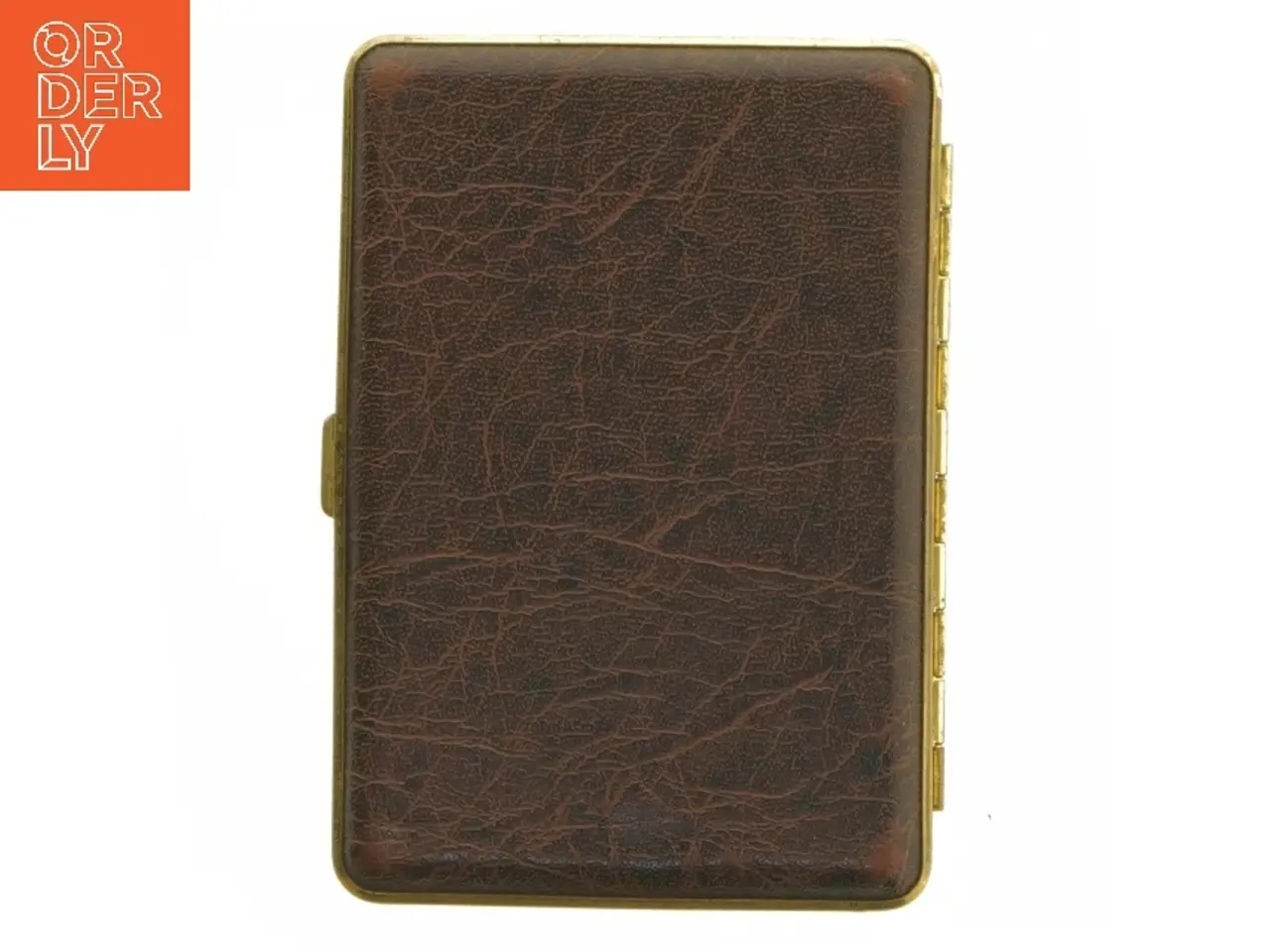 Billede 1 - Vintage cigaretetui i brun læder (str. 13x9 cm)