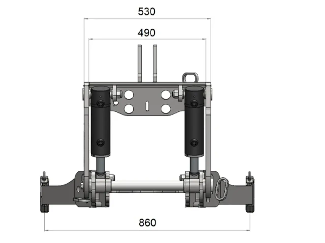 Billede 14 - UNIVERSAL FRONTHYDRAULIK TIL TRAKTOR Kat.1,2 & 3