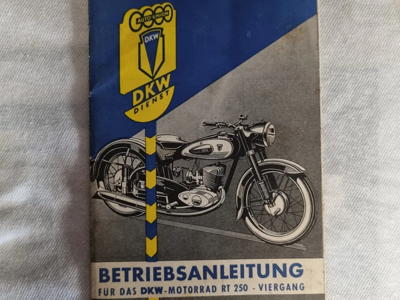 Billede 1 - DKW RT250 instruktionsbog