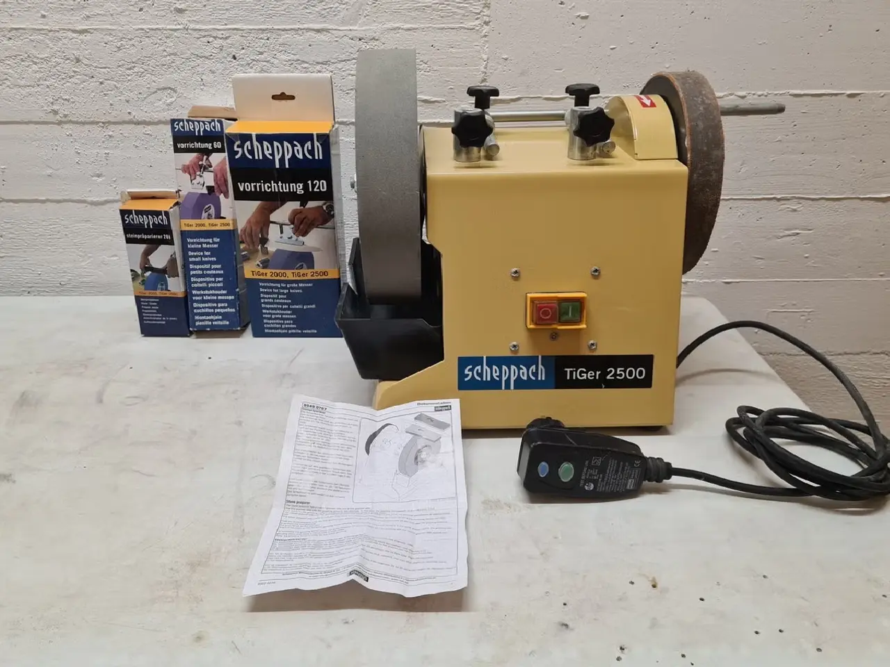 Billede 1 - Scheppach Tiger 2500 vådsliber inkl. tilbehør