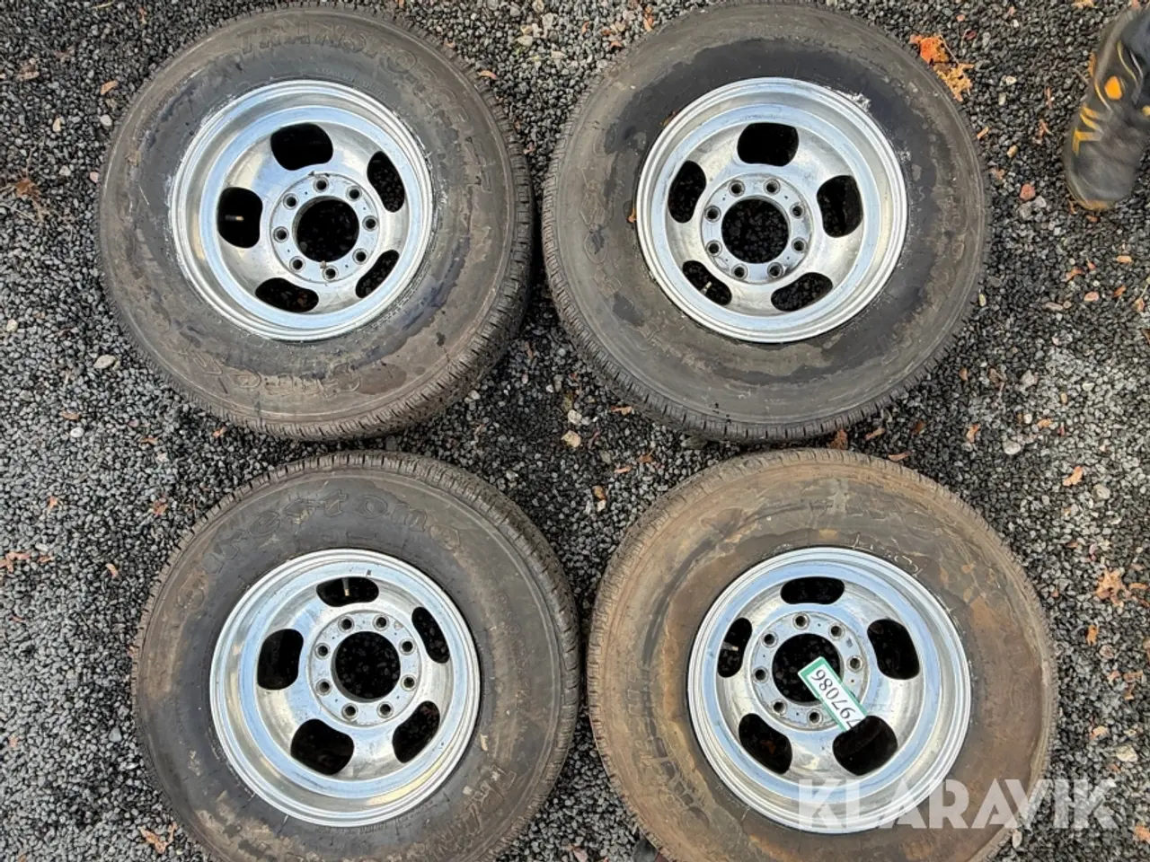 Billede 6 - Dæk og fælge Firestone Chevy Van 4 styk
