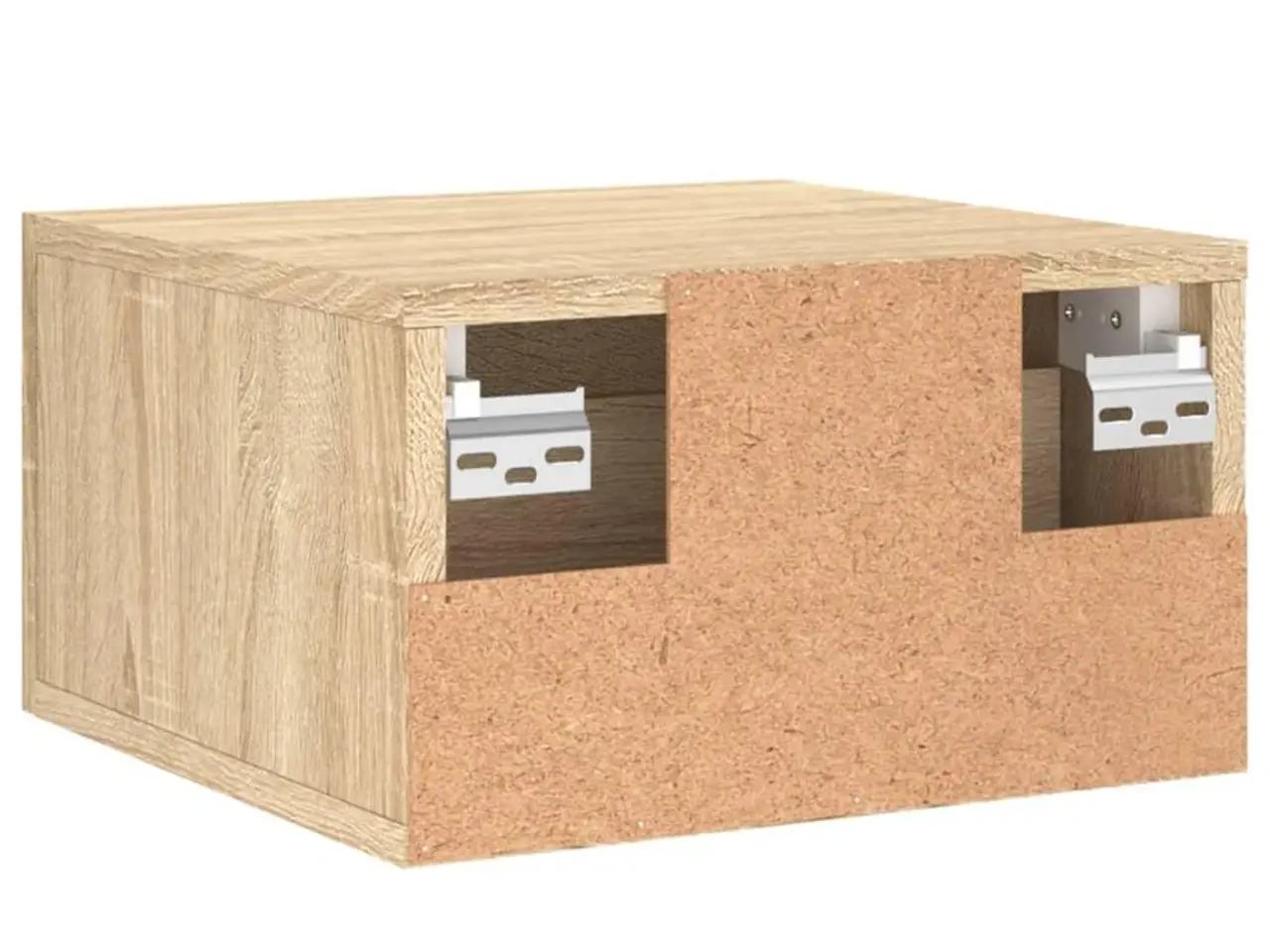 Billede 8 - Væghængt sengebord 35×35×20 cm - sonoma-eg med skuffe