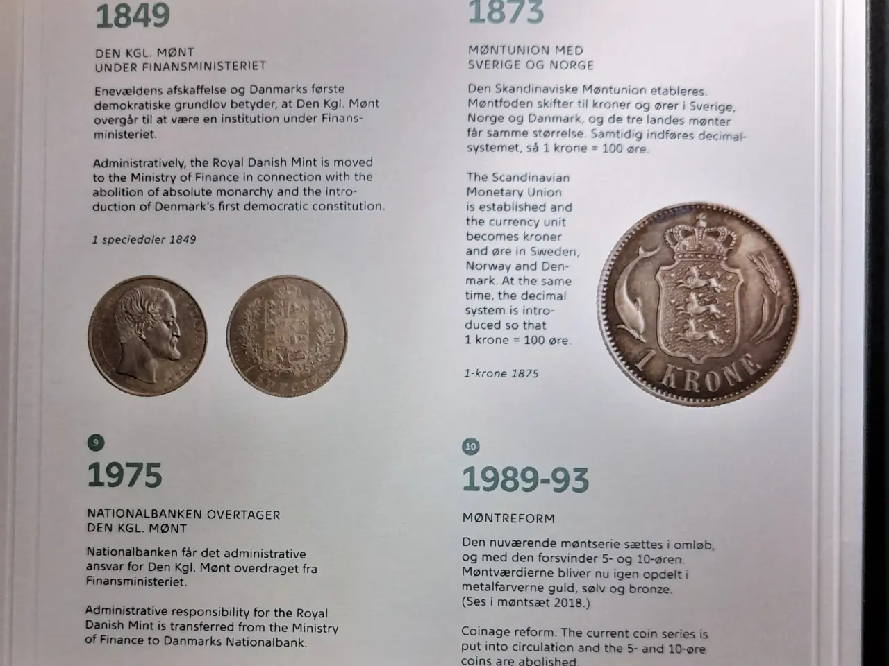 Billede 6 - DET KGL MØNTSÆT 2018 DANMARKS NATIONAL BANK 200ÅR
