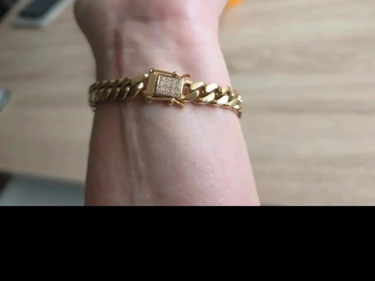 Billede 3 - 14 karat massiv diamant armbånd