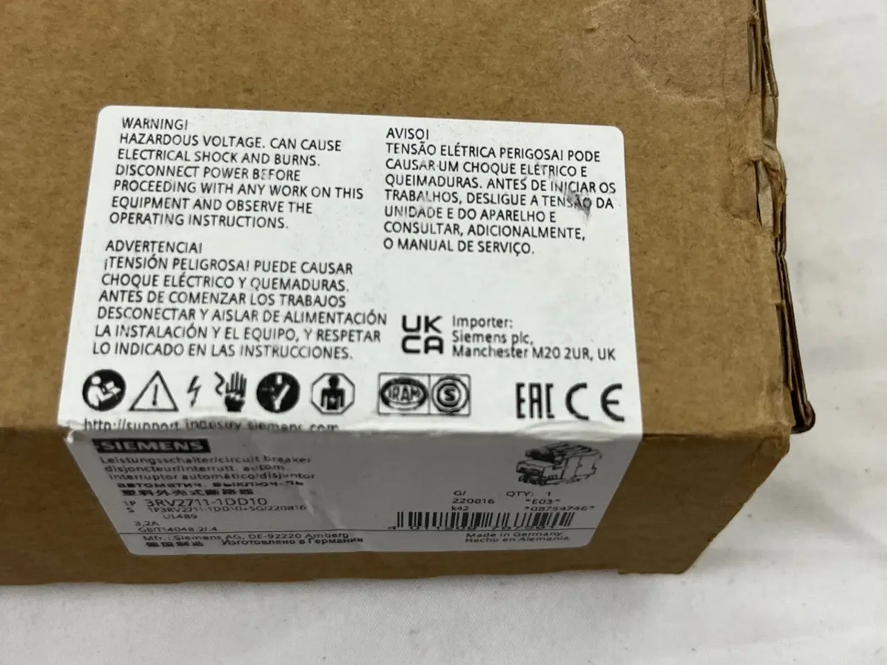 Billede 7 - Siemens 3RV2711-1DD10 SIRIUS Motor Protection 3.2A