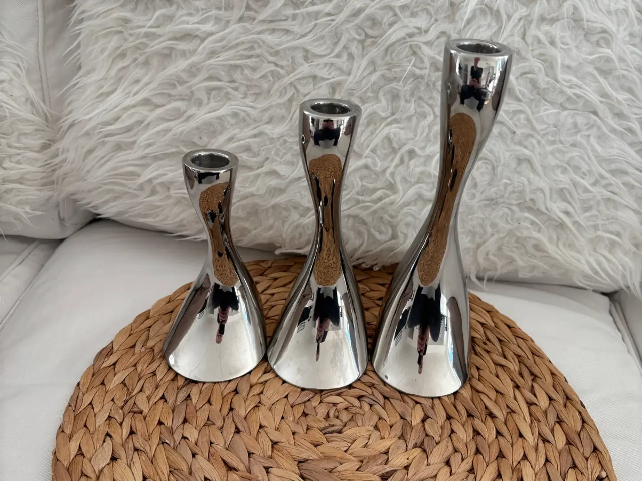 Billede 4 - Georg Jensen Cobra Lysestager – Sæt med 3 stk. 