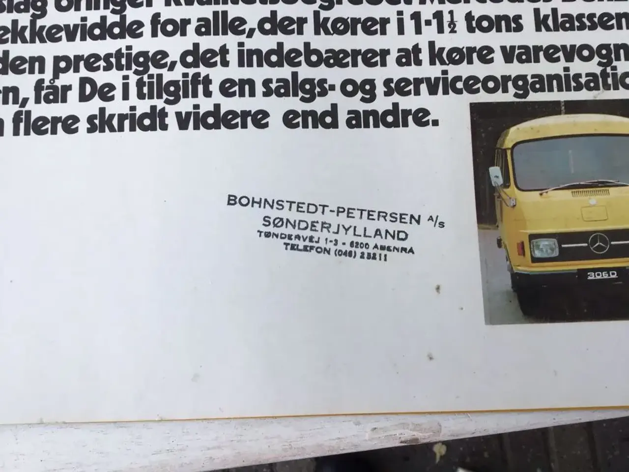 Billede 2 - Mercedes varevogn brochure gammel