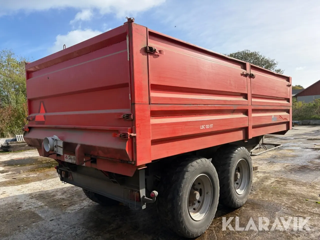 Billede 5 - Tip vogn Kimadan LBC 120 BT med hydraulisk bagsmæk.
