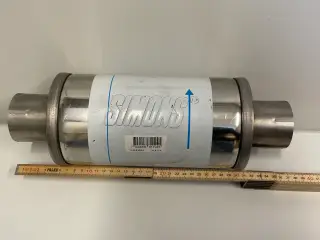 Simons 2.5” lyddæmper rustfri