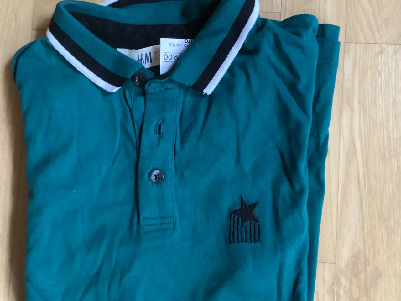 Billede 4 - Grøn T-Shirt med polokrave