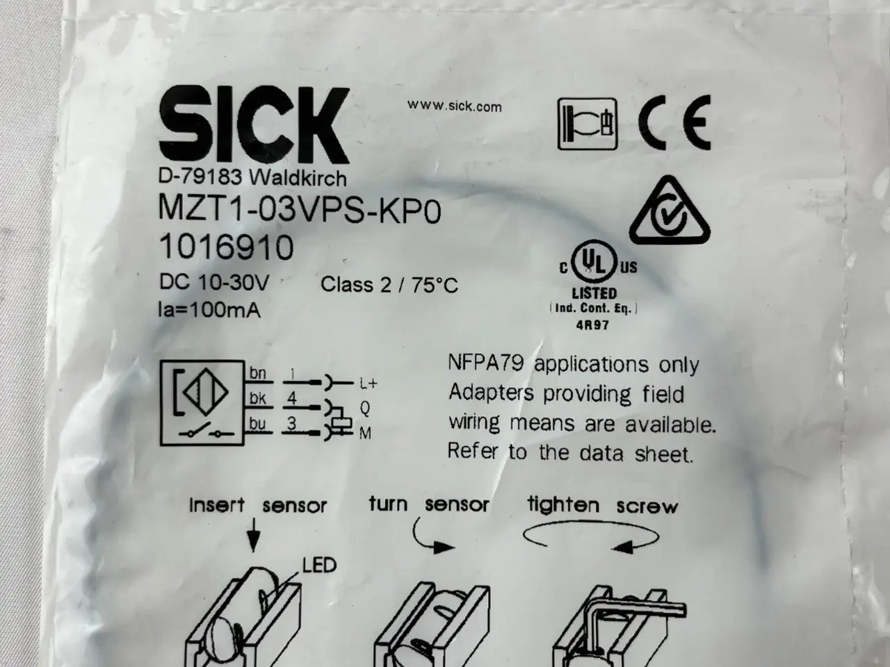 Billede 3 - SICK MZT1-03VPS-KP0 Cylinder Sensor Magnetic PNP