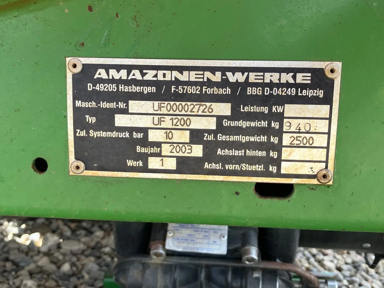 Billede 5 - Amazone UF 1200