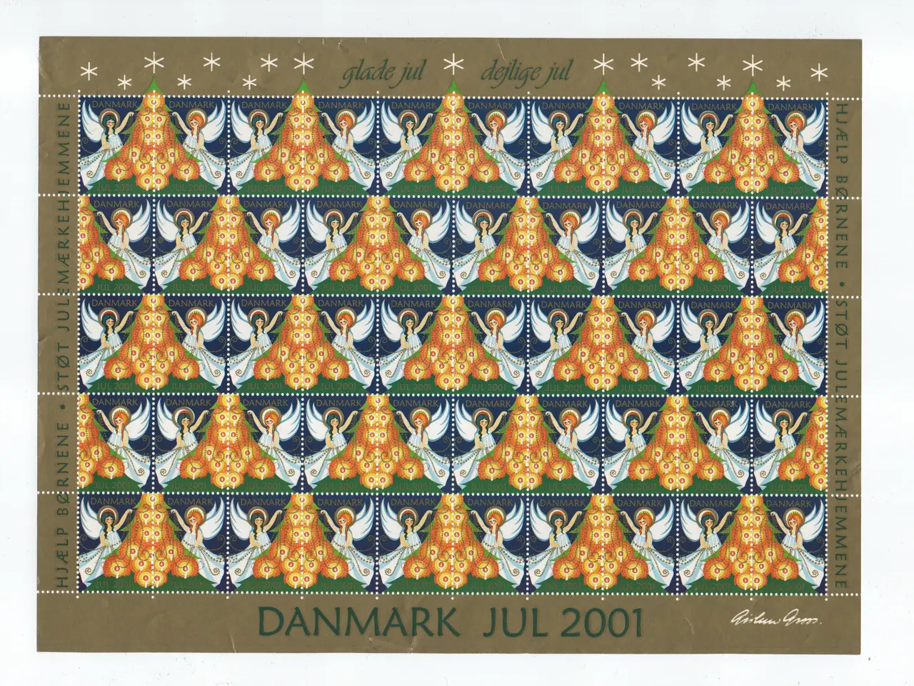 Billede 8 - Danmark, postfrisk, 10 ark Julemærker + 1 div.
