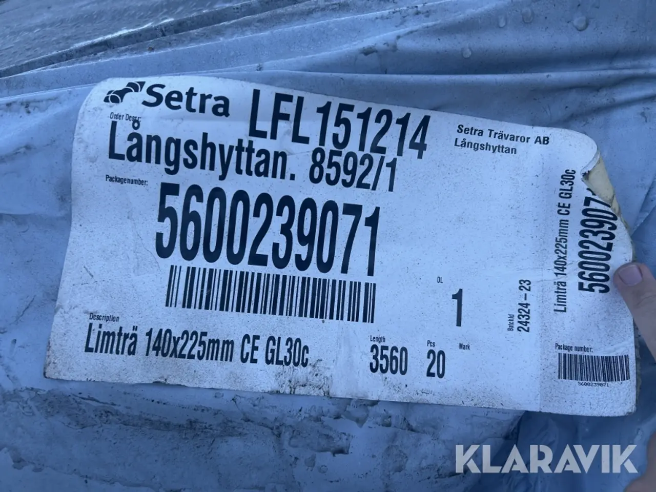 Billede 5 - Limtræ Setra 140x225 20 styk