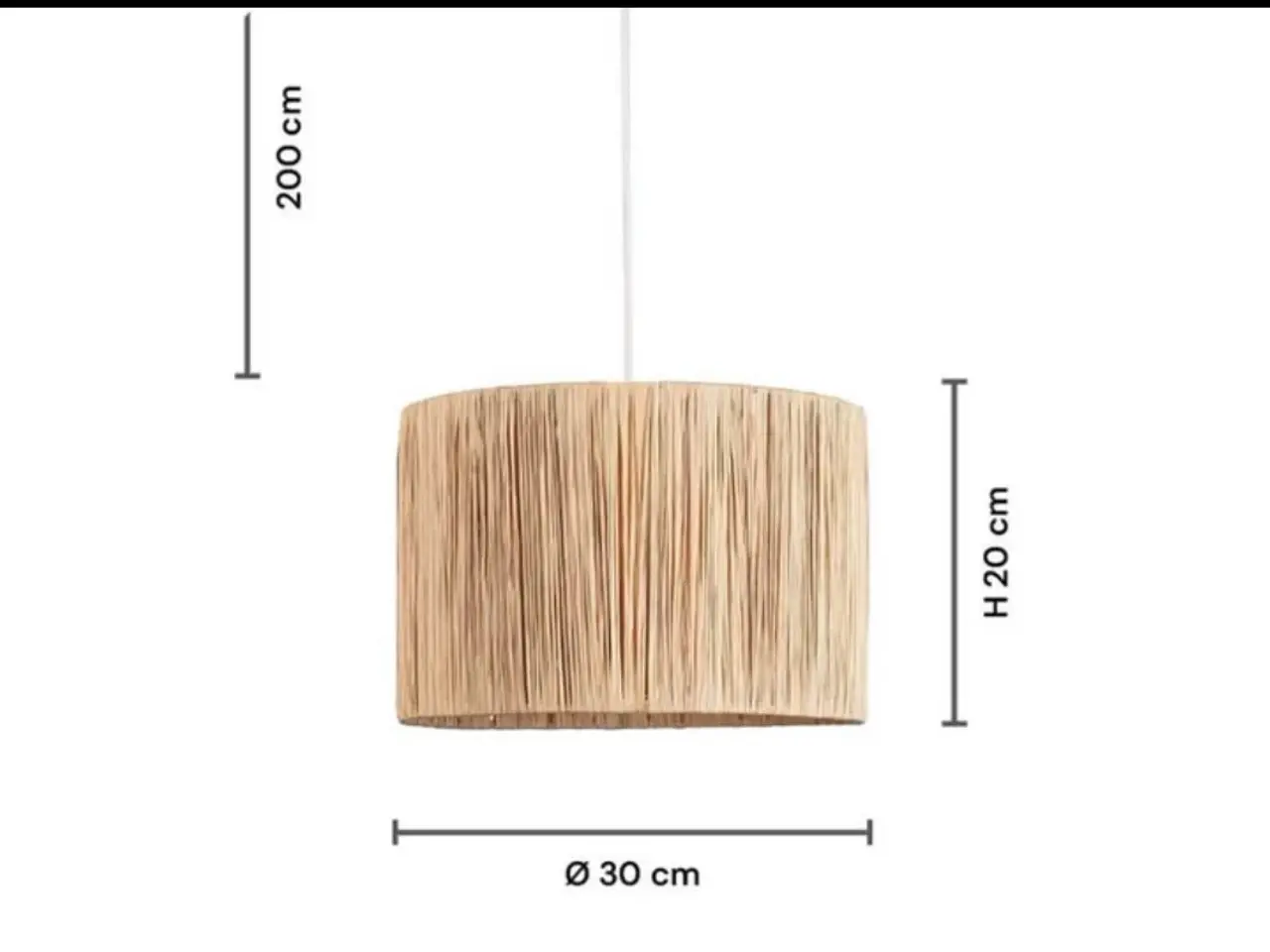 Billede 3 - Pendellampe - naturfarvet