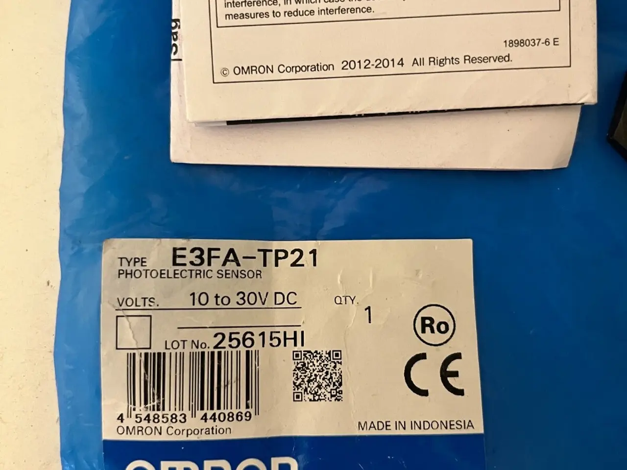 Billede 2 - Omron E3FB-DP22 Photoelectric Sensor 10-30VDC M18