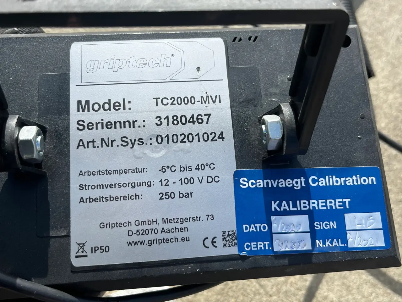 Billede 4 - Griptech TC2000-MVI vægt til truck eller lignende.