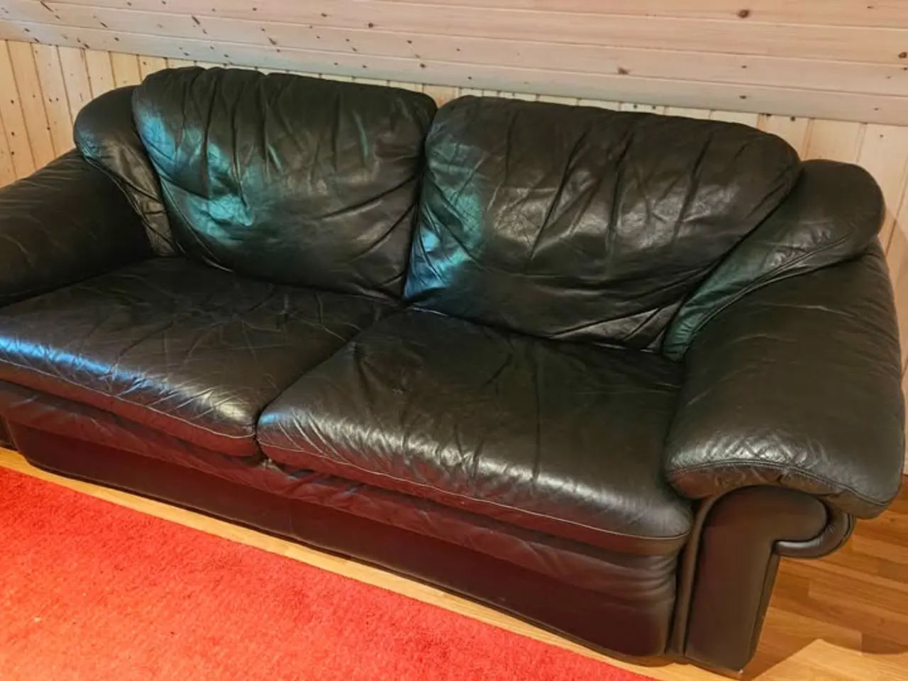 Billede 1 - Lædersofa 220 cm