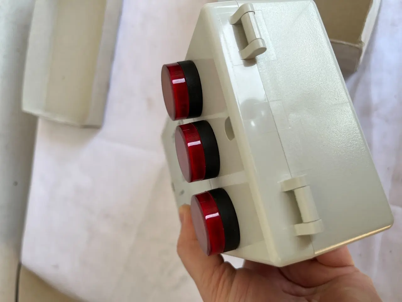 Billede 10 - DISA NFUA 2 Ventilation Alarm Panel 3 Red Lamps ny
