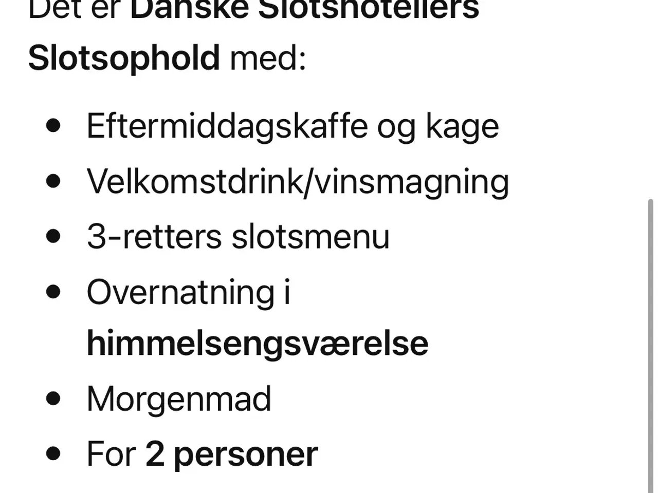 Billede 2 - Gavekort til slotsophold
