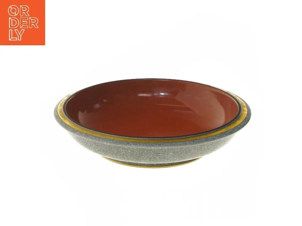 Billede 1 - Craquele (krakeleret) fra Royal Copenhagen (str. Ø 25,5 cm)