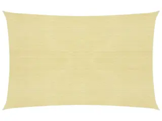 Solsejl HDPE 3,5 × 4,5 m - beige, rektangulært 160 g/m²