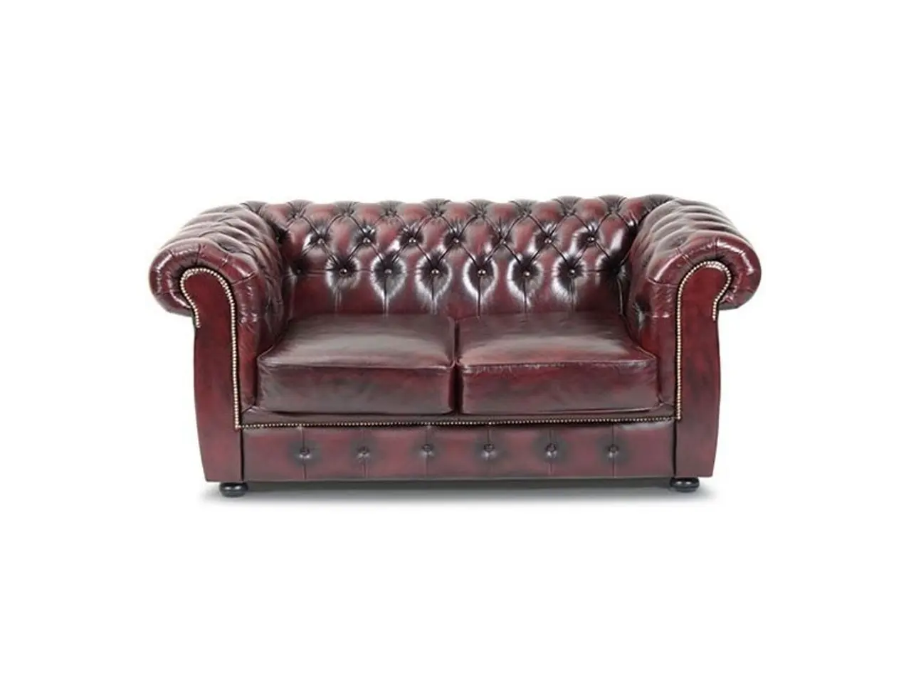 Billede 4 - Liverpool Chesterfield 2+3 pers. sofa - Oxblod læder