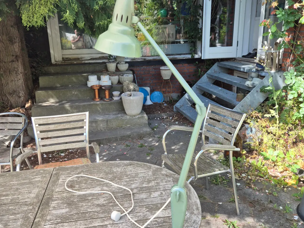 Billede 14 - Fed fransk arkitektlampe med industrielt udtryk