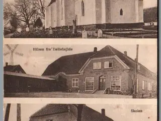 Hilsen fra Døllefæjlde - Postkort - Brugt