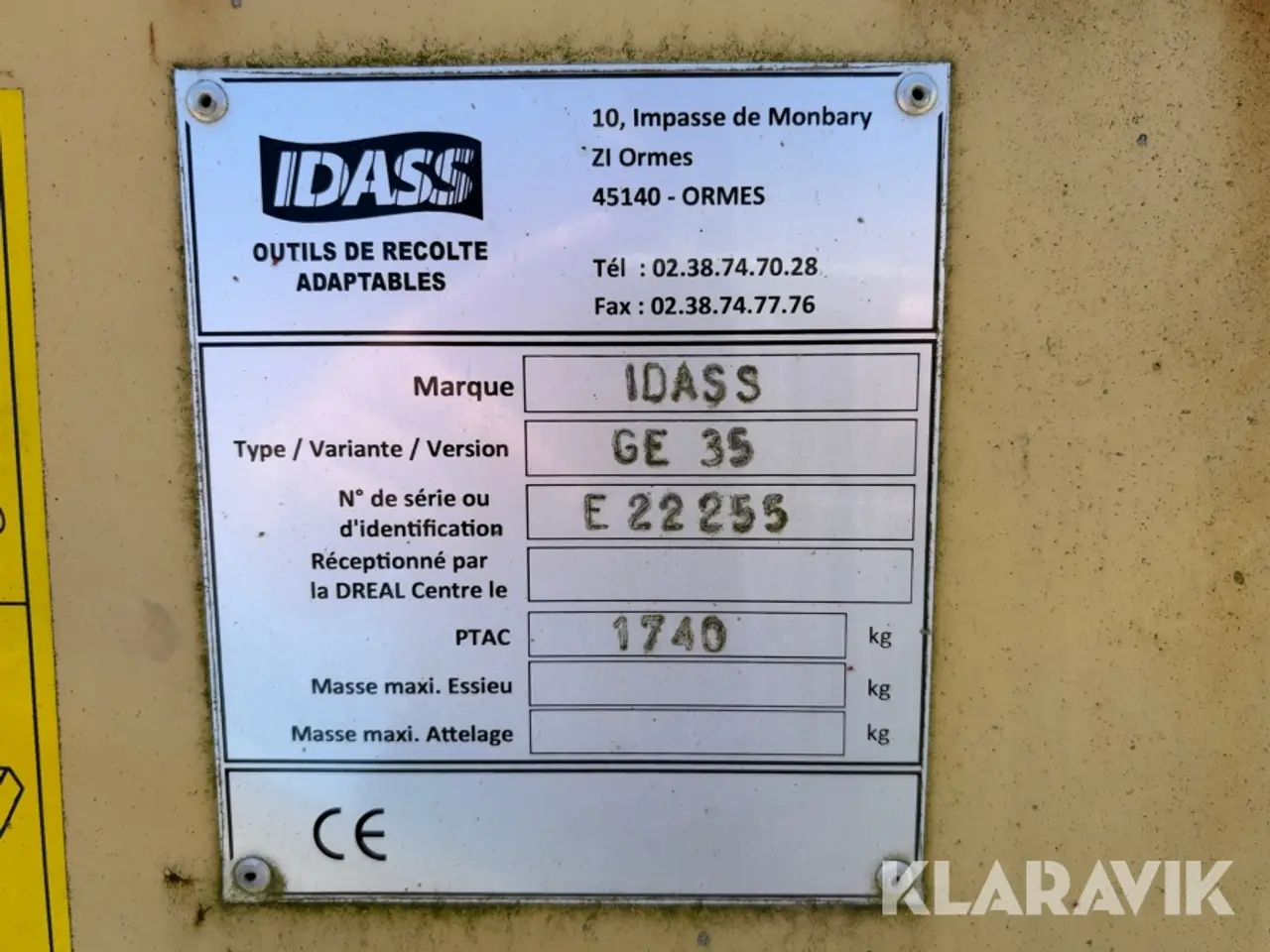 Billede 9 - Klippebord Idass GE 35 - til mejetærsker
