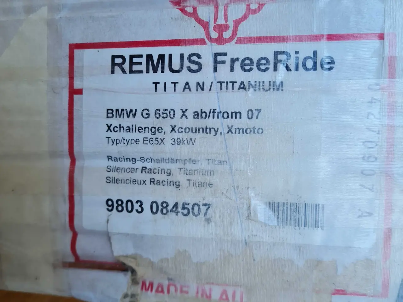 Billede 8 - Komplet Remus Titanium BMW G 650 X