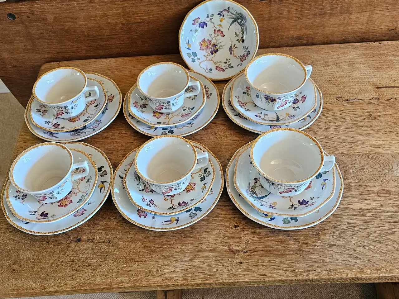 Billede 3 - Wedgwood Devon Rose engelsk stel