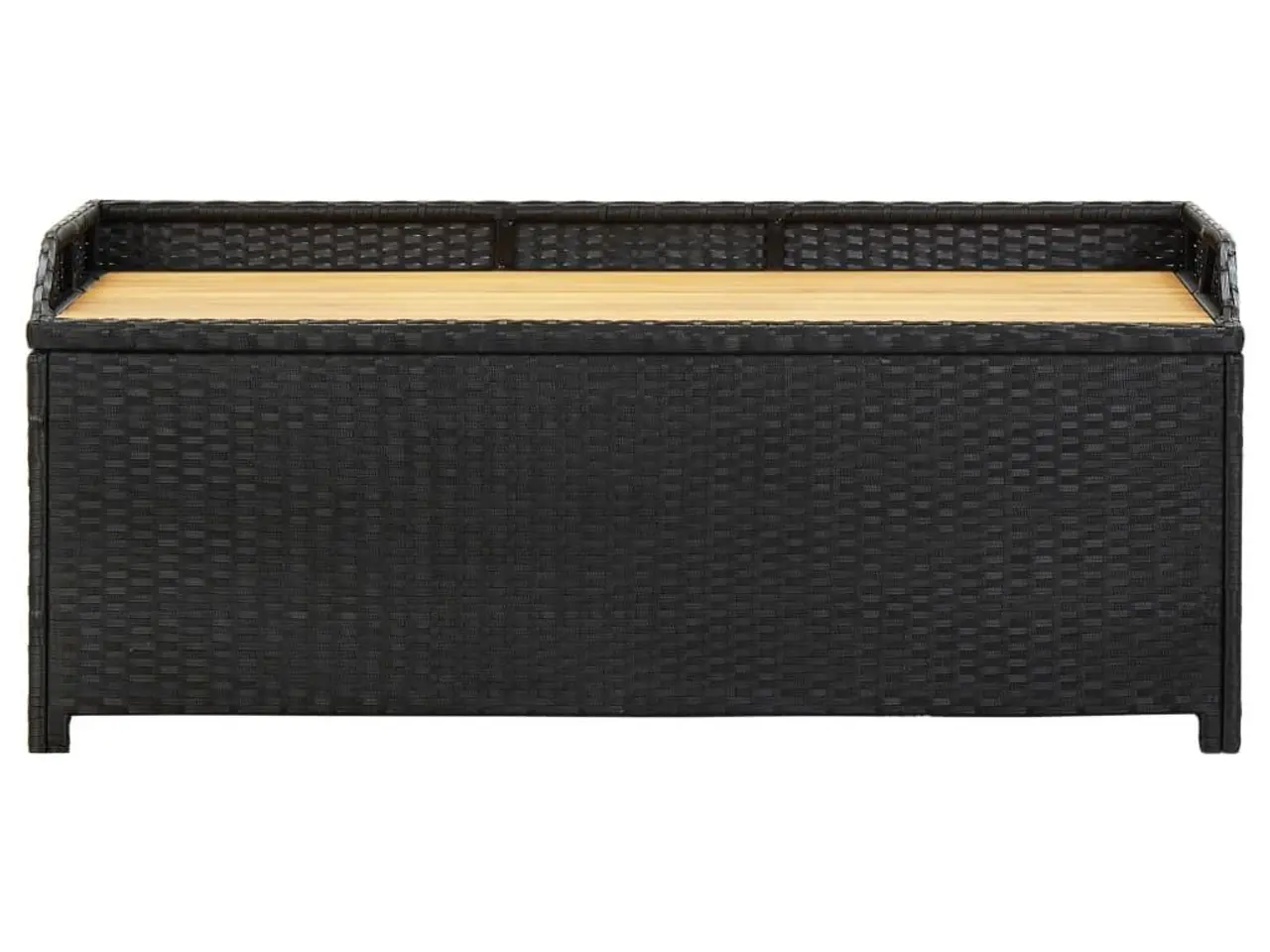 Billede 4 - Havebænk med opbevaring 120 cm polyrattan sort