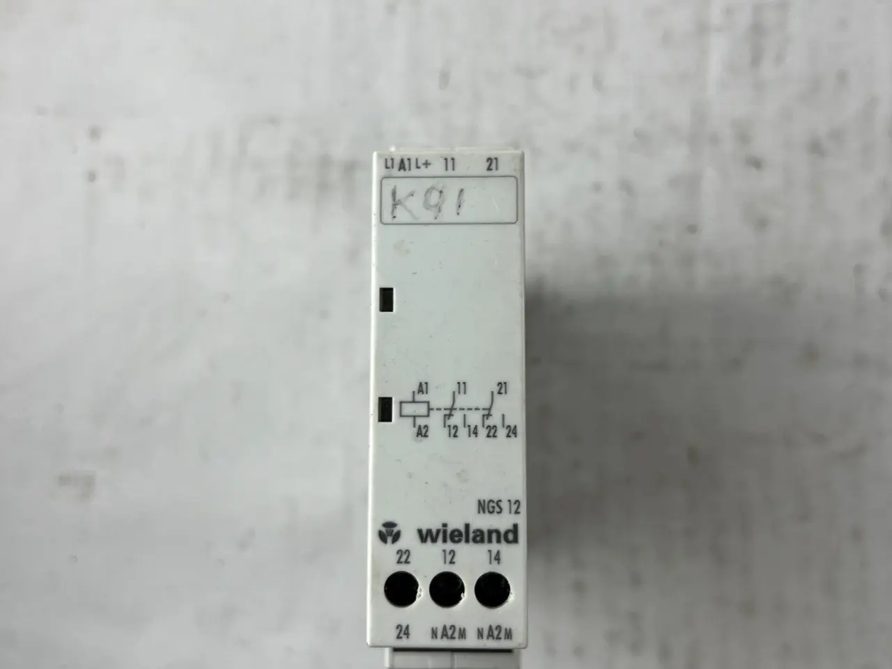 Billede 2 - Wieland NGS 12 relæ modul 24V AC/DC 2CO 5A DIN