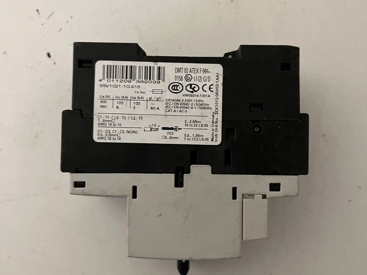 Billede 4 - Siemens 3RV1021-1GA15 SIRIUS Motor Starter