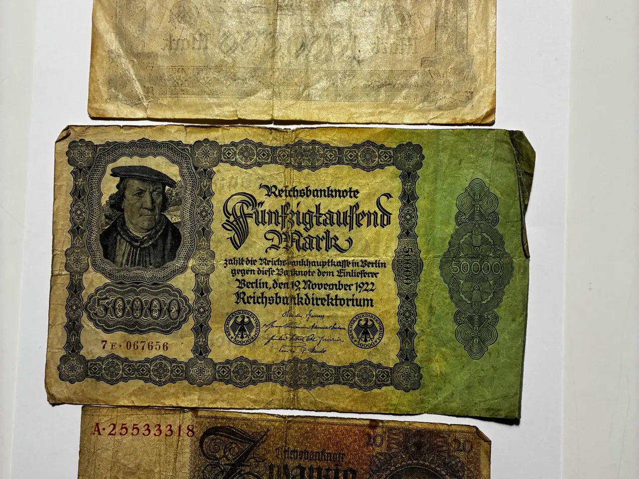 Billede 12 - 44 stk. gamle tyske pengesedler
